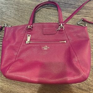 COACH PRAIRIE SATCHEL IN
PEBBLE LEATHER